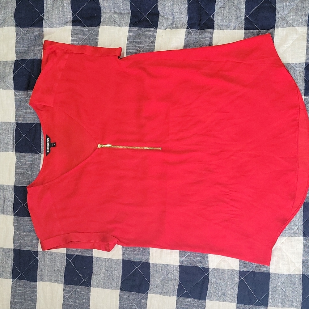 Express zipper blouse